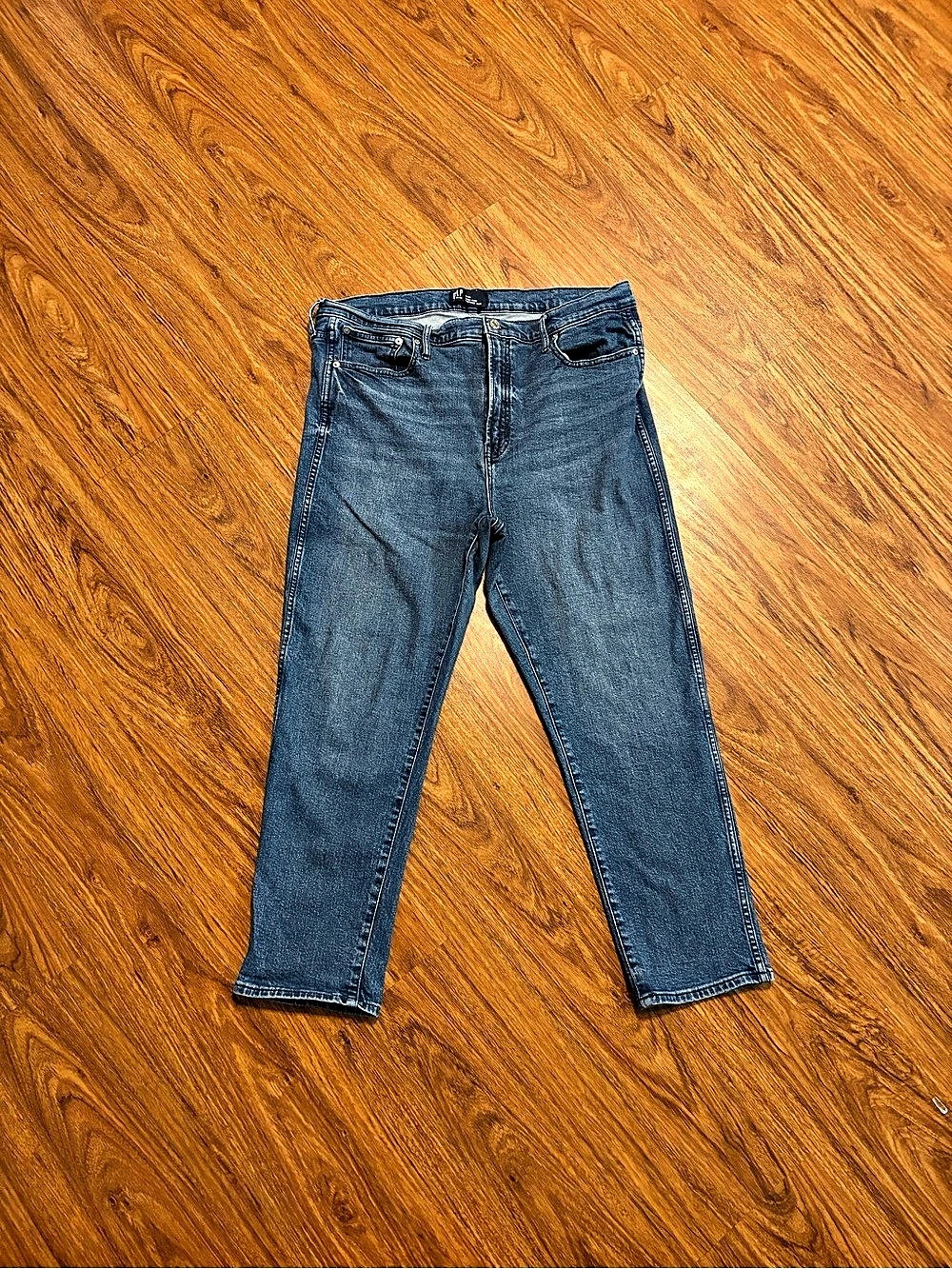GAP High Rise Vintage Slim Jeans Straight Leg Jeans Waist 34 Blue Size 18